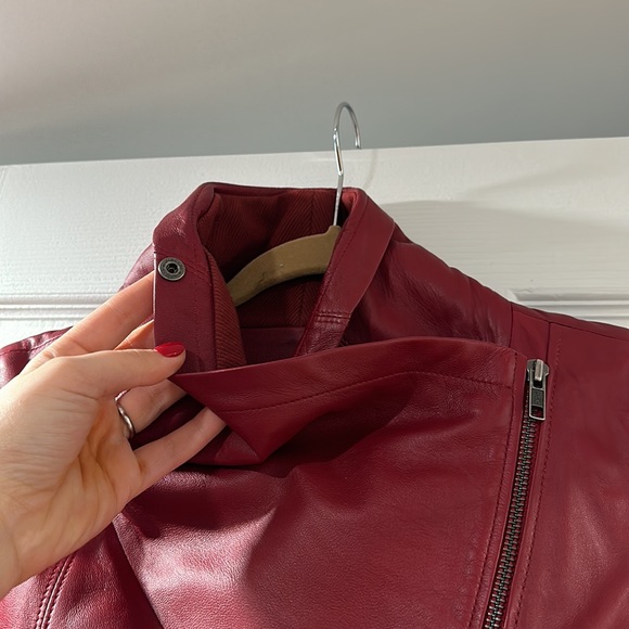 Prabal Gurung red leather jacket - Picture 4 of 6